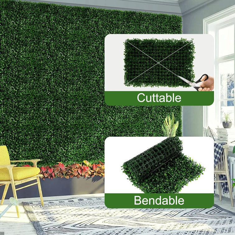 Primrue 24'' Faux Boxwood Hedge Wayfair